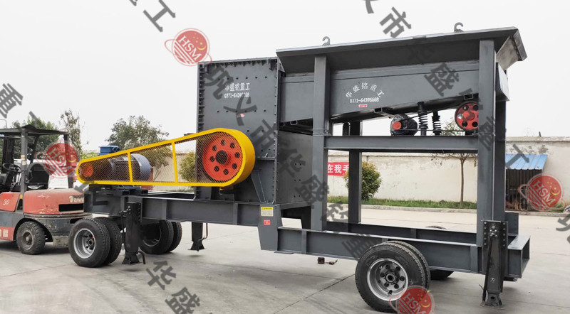 移動對輥制砂機處理鵝卵石怎么樣？多少錢一臺？